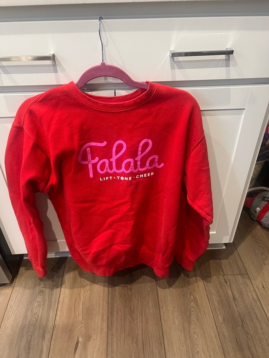 Pure Barre Tops - Pure Barre Christmas fa la la sweatshirt small